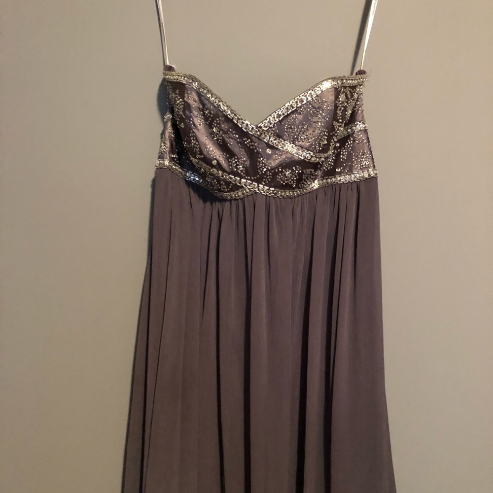 Grey prom dress
